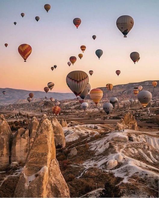 شهر بالون های هوایی ترکیه -کاپادوکیا